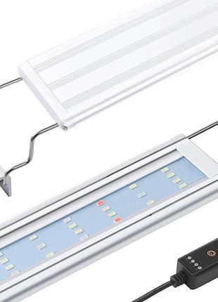 Аквариумный светильник 27 см aquarium led light ed6/ed6s светодиодный светильник для аквариума выдвижными кронштейнами 27/50 см