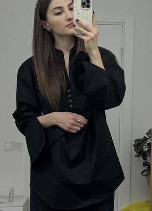 Чорна блуза h&m 2
