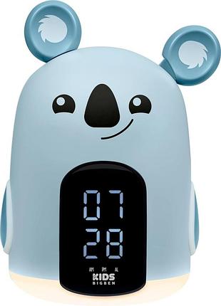 Дитячий нічник коала hi buddies alarm clock&night light bao настільний годинник-будильник з підсвіткою, цифровим дисплеєм