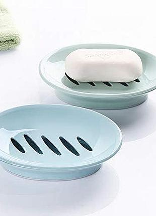 3шт. комплект пластиковых мыльниц aftung soap dishes seifenschale двухслойная мыльница со сливом
