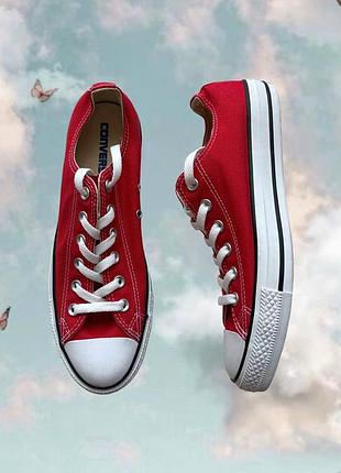 Оригинальные базовые низкие красные кеды унисекс конверс converse