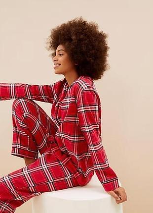 Стильна якісна байкова піжама великого розміру 2xl m&s collection