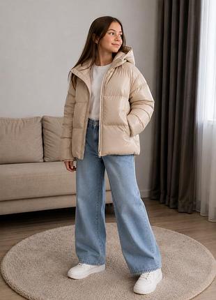 Куртка курточка зима зимова єврозима осіння для дівчинки zara 140