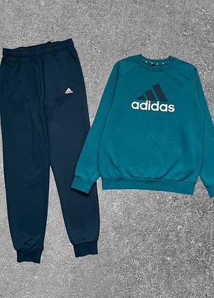 Утеплений оригінальний костюм adidas на 13-14 років