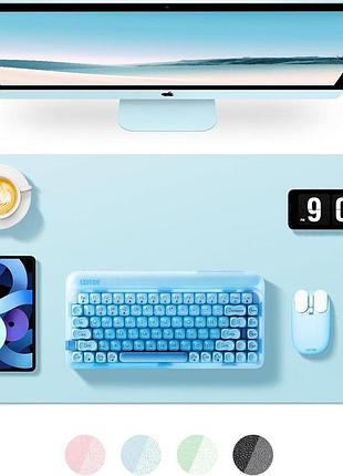 Тонкий коврик для мыши 80х40см bubm office mouse pad водонепроницаемый коврик из искусственной кожи