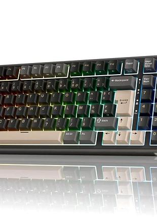 Механическая клавиатура 96% с цифровым блоком rk royal kludge r98pro клавиатура с линейными переключателями с rgb подсветкой