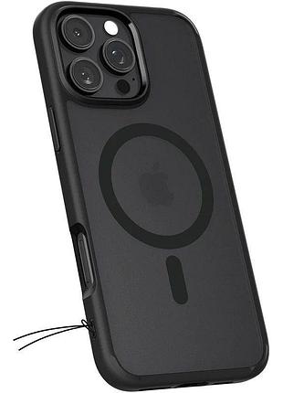 Чохол для iphone 16 pro max spigen acs08003 захисний напівпрозорий чохол для iphone з магнітним кільцем