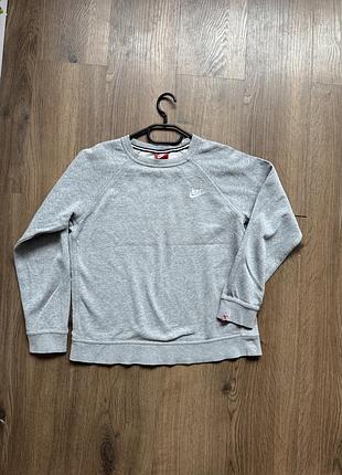 Nike сіра кофта світшот  s  158-170 чоловіча xs