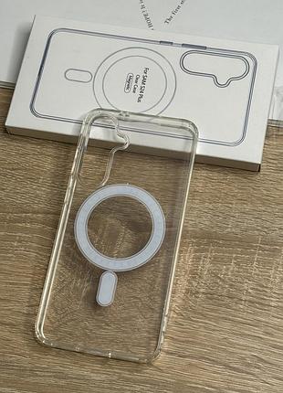 Чехол на samsung galaxy s24 plus с magsafe, прозрачный tpu clear case