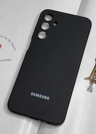 Силіконовий чохол на samsung galaxy a25 чорний колір з захистом камери та мікрофіброю