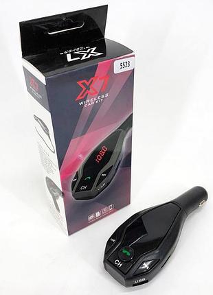 Приемник bluetooth с fm-трансляцией для автомобиля fm, модулятор в машину от прикуривателя qx-87