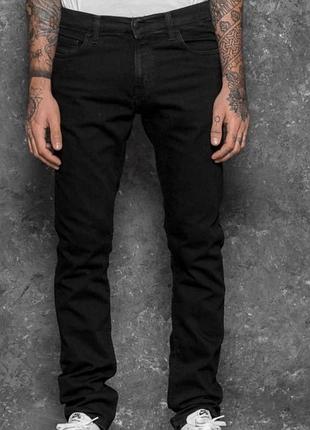 Чоловічі штани чорнв джинси завужені carhartt