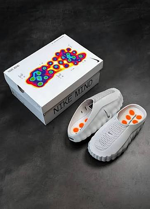 Шлепанцы тапочки nike серые mind 001 43 гг