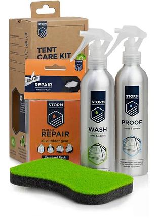 Набір для догляду за наметами storm tent care kit (wash, proof, repair)