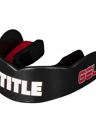 Капа title boxing gel max channel чорна, для захисту зубів і щелепи, для боксу та єдиноборств, для тренувань і спарингів, для залу