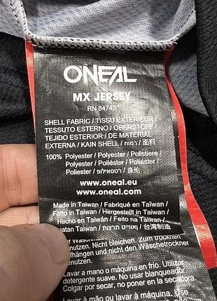Мотоджерсі o'neal element racewear black/grey (розмір l) 4