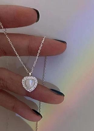 Бусы с сердцем love