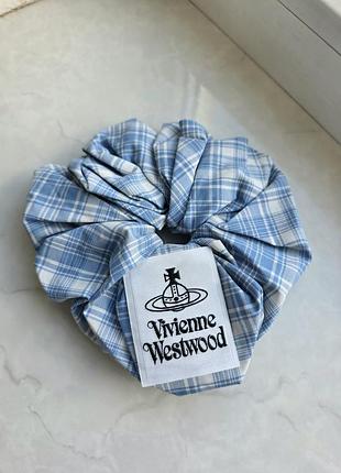 Резика для волося у клітинку blue vivienne westwood