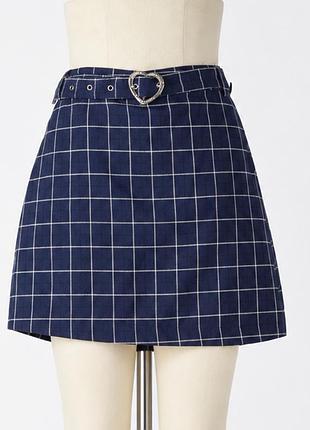 Стильная юбка-шорты 💙 xs-s / cider killstar bershka