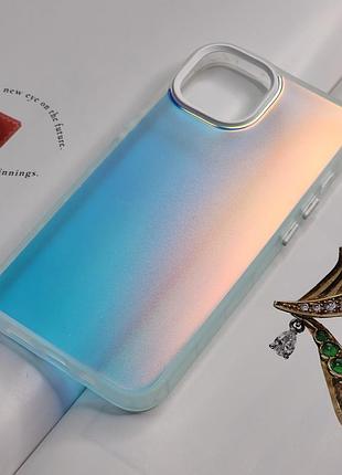 Чехол градиент на iphone 14, разноцветный градиент white gradient desing