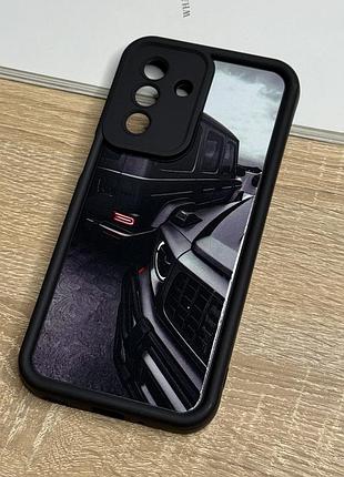 Силіконовий чохол на samsung galaxy a17, чорний протиударний з захистом камери car design