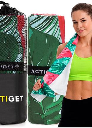 Полотенце спортивное actiget 180 x 100 см из микрофибры act0196, для дома, тренировок и путешествий, для ежедневного использования
