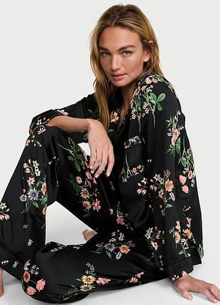 Жіночі сатинова піжама victoria's secret оригінал. сорочка штани сатин