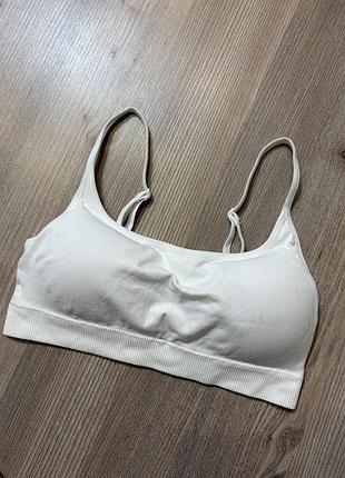 Білий спортивний бюст топ primark
