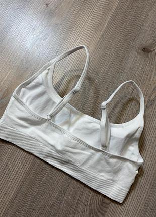 Білий спортивний бюст топ primark 3