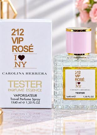 Carolina herrera 212 vip rose i love ny tester женский 40 мл