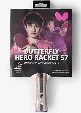 Ракетка для настольного тенниса butterfly hero racket s7 lin yun-ju (6251770002)