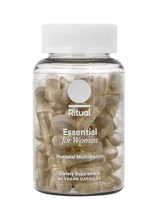 Essential for women, післяпологові мультивітаміни, мʼята, 60 веганських капсул