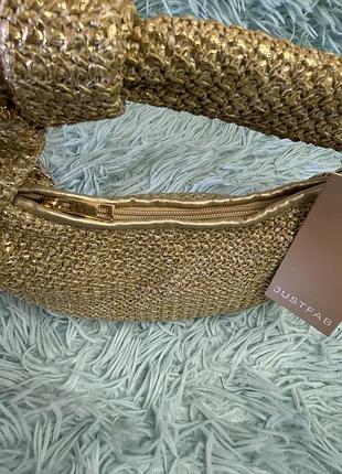 Сумка багет плетена justfab нова 3
