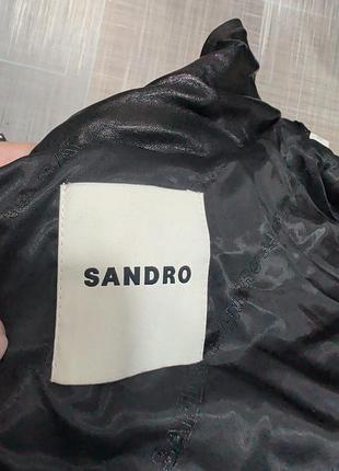 Кожаная куртка-косуха sandro c декором 5