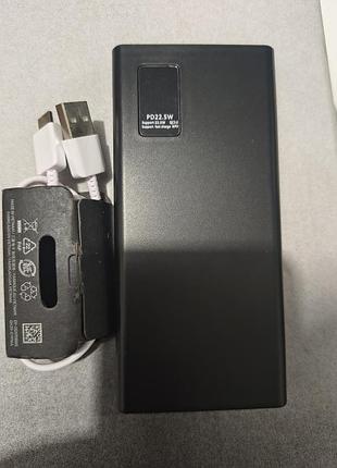 Павербанк bygp 10000 mah з цифровим дисплеєм+кабель 1.2 метра