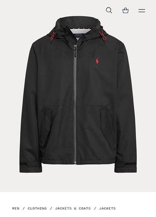 Оригинальный 100% мужская водостойкая ветровка polo ralph lauren xxl