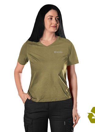 Футболка camotec pani totem logo v-neck tan