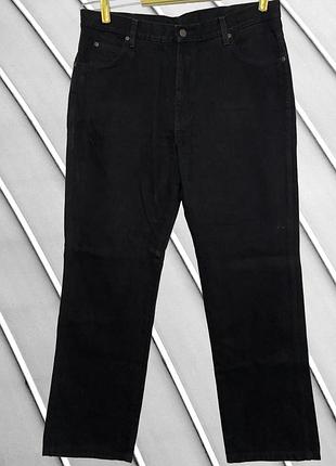 Мужские черные прямые джинсы wrangler w38 l32 xl xxl 52 54 вранглер вранглер классические плотные черные джинсы wrangler w38 l32 54
