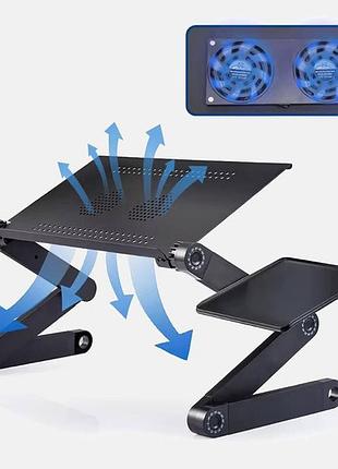 Напольный столик для ноутбука laptop, подставка трансформер для ноутбука, столик подставка под ноутбук mg-49
