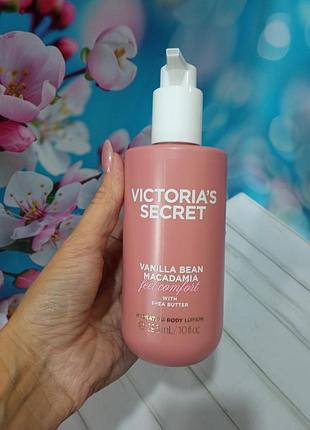 Лосьйон для тіла vanilla bean & macadamia з дозатором victoria's secret крем оригінал