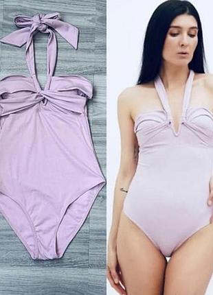 Primark 10 шикарний ідеальний моделюючий суцільний спільний злитий купальник в рубчик