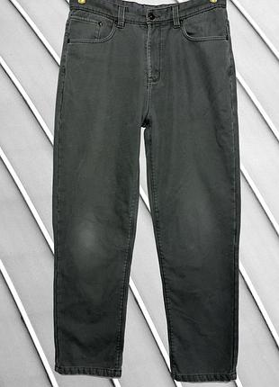 Чоловічі зимові джинси на флісі mountain warehouse w34 l xl 50 52 маунтін верхаус сірі утеплені прямі джинси mountain w34 52
