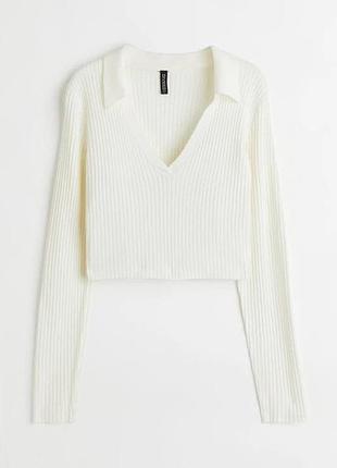 Пуловер в рубчик h&m
