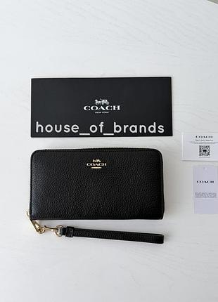 Coach long zip around wallet wallet жіночий брендовий шкіряний гаманець кошельок шкіра коуч коач подарунок дівчині женский кошелек портмоне оригинал
