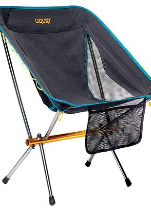 Кресло раскладное uquip infinity grey (244046) с низкой посадкой, удобное для отдыха и расслабления