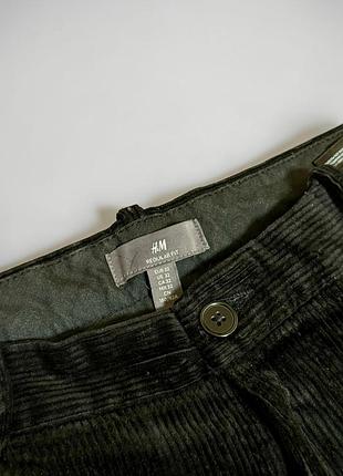 Вельветові брюки / штани h&m regular fit (розмір w32 / 32)