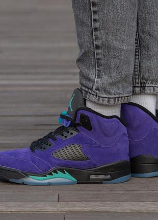 Кросівки air jordan retro 5 purple