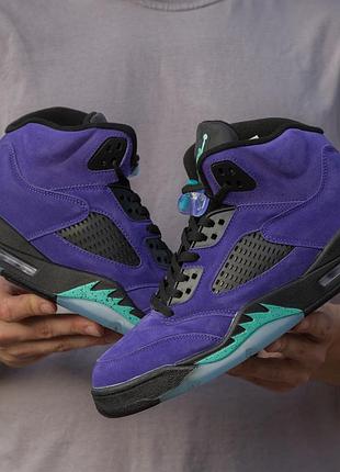 Кросівки air jordan retro 5 purple 2