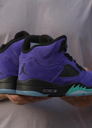 Кросівки air jordan retro 5 purple 3