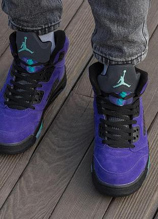 Кросівки air jordan retro 5 purple 9